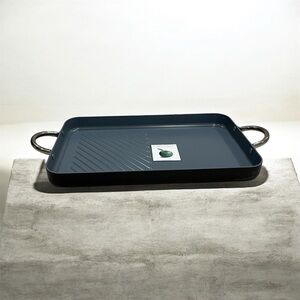 Non-Stick gray Griddle Pan 2 burner